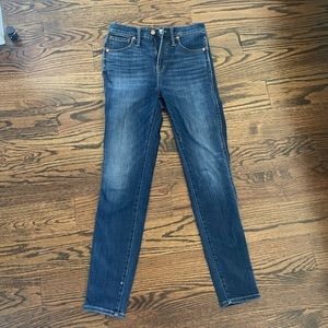 Madewell 10” high rise skinny jeans